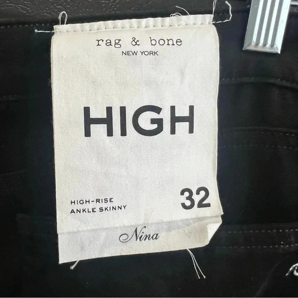 NWT Rag & Bone Nina Skinny High-Rise Stretch Lightweight Size 32 - Picture 8 of 11